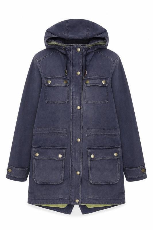 Womens UK Size 10 Regular Boden Blue Cotton Coat