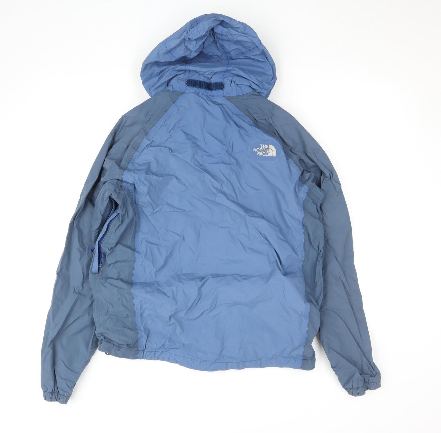 The North Face Boys Blue Waterproof Hooded Rain Jacket Size S