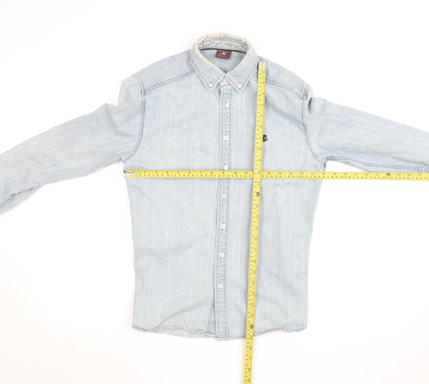 Blakely Clothing Co. Men’s Light Blue Denim Button-Up Shirt XS