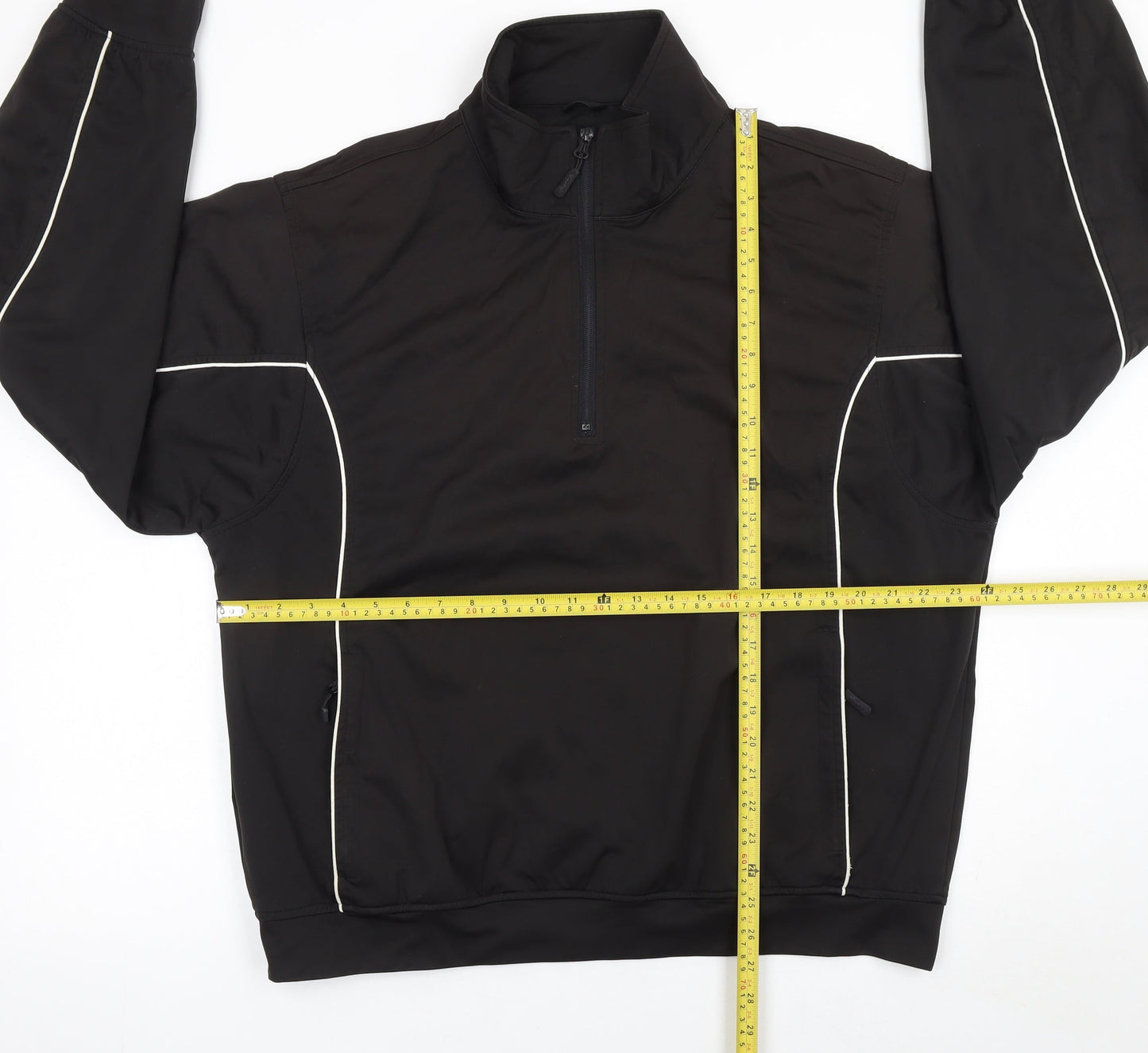 Kartel Men's Black XL Track Jacket 1/2 Zip Lightweight Activewear