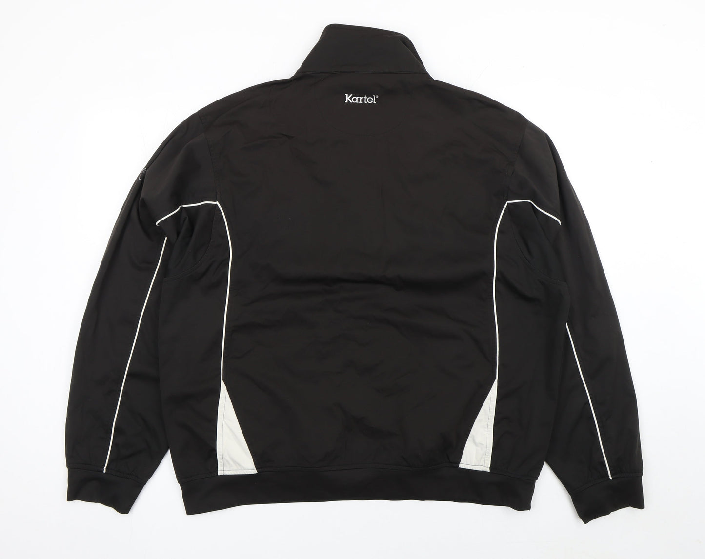 Kartel Men's Black XL Track Jacket 1/2 Zip Lightweight Activewear