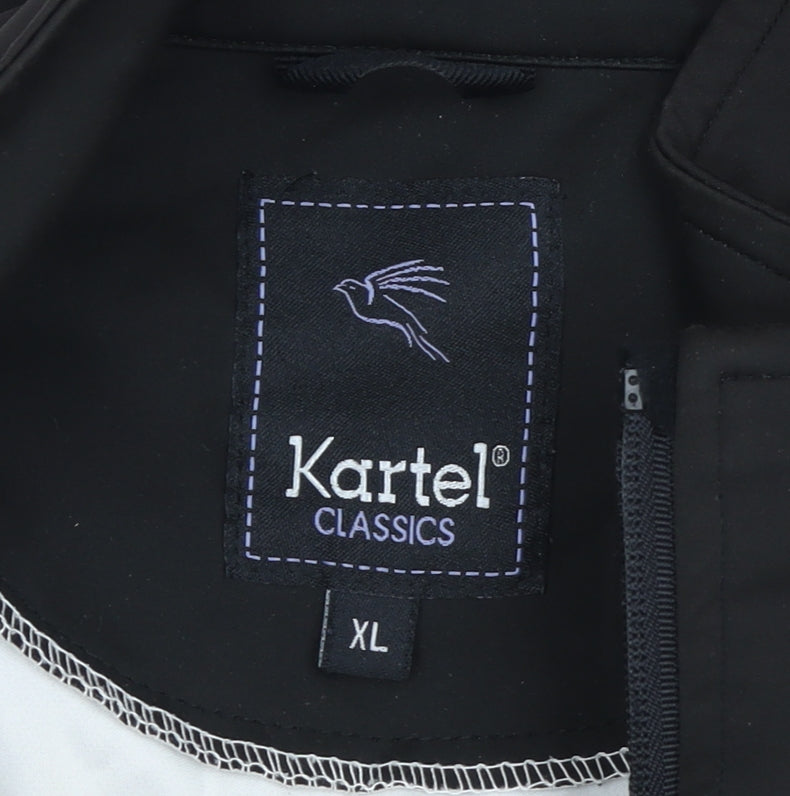 Kartel Men's Black XL Track Jacket 1/2 Zip Lightweight Activewear