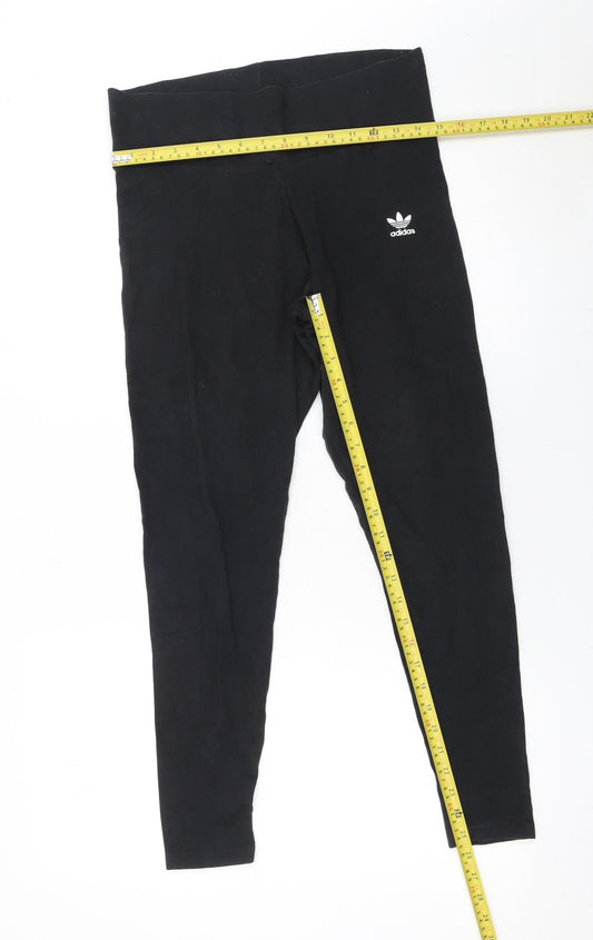 Adidas Women's Black Size 16 High Rise Stretch Leggings