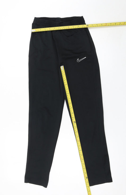 Nike Boys Black Dri-FIT Jogger Trousers XL 158-170cm Elastic Waist Activewear