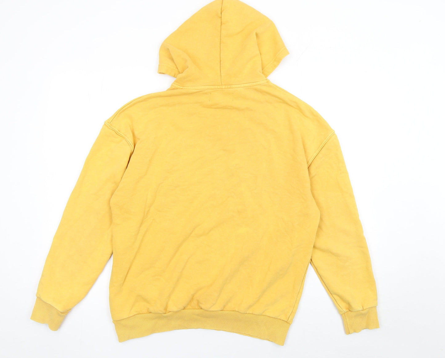 Antioch Women's Yellow Pullover Hoodie Medium Cotton Casual