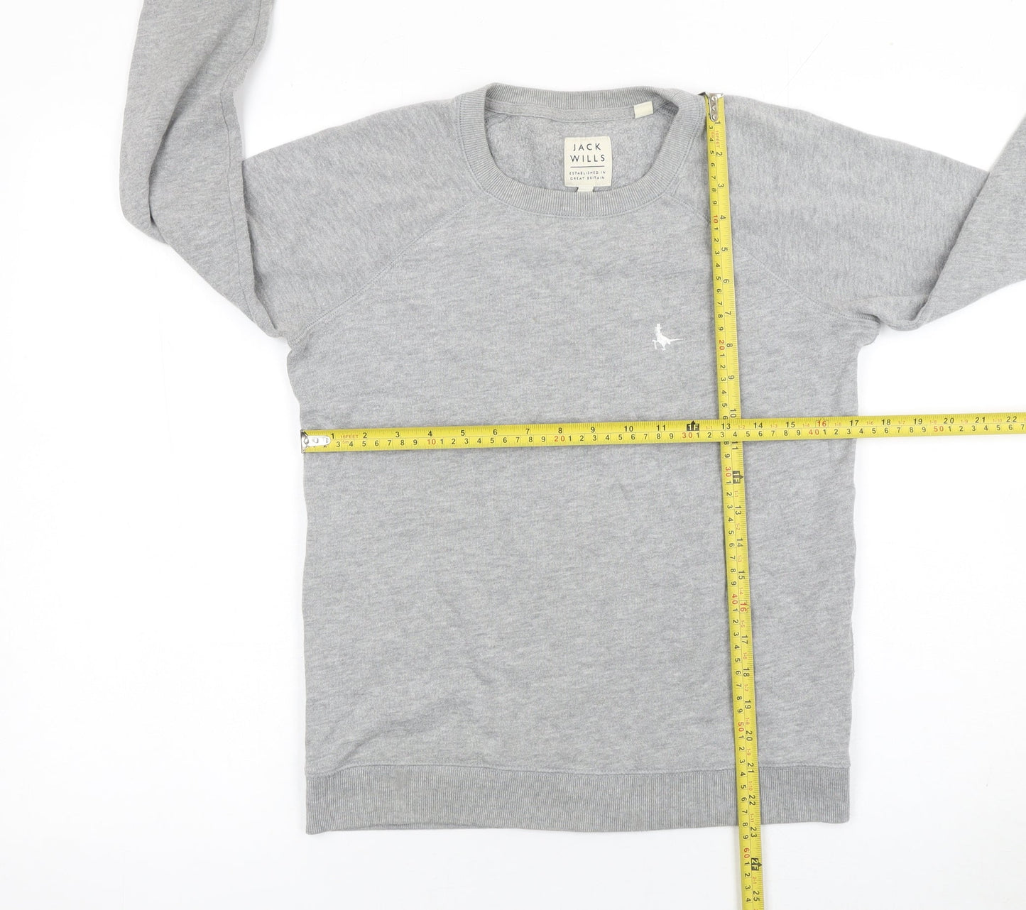 Womens UK 10 Regular Jack Wills Grey Pullover Sweatshirt