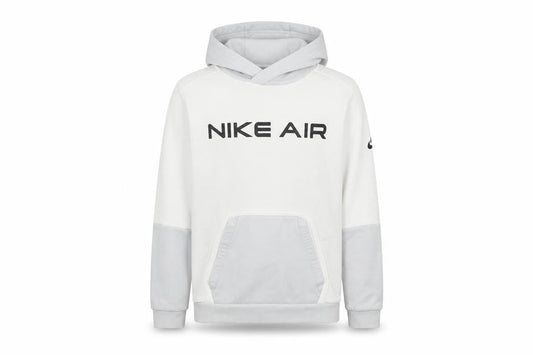 Nike Boys White Grey XL Pullover Hoodie Fleece Sweatshirt