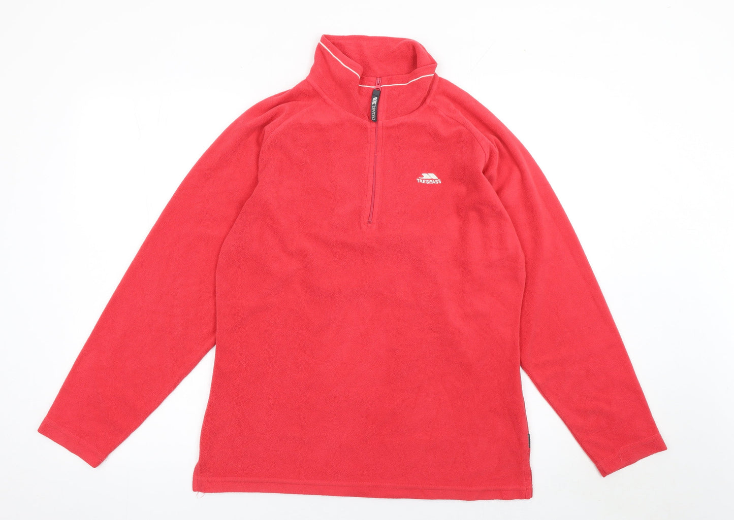 Womens UK L Regular Trespass Red Pullover Sweatshirt