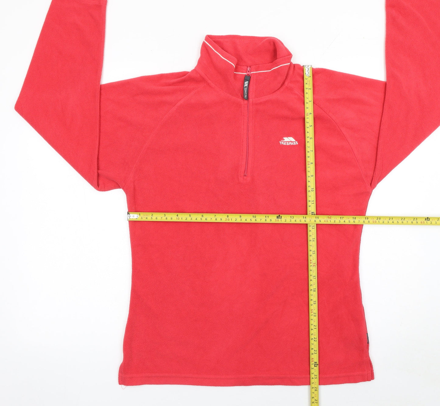 Womens UK L Regular Trespass Red Pullover Sweatshirt