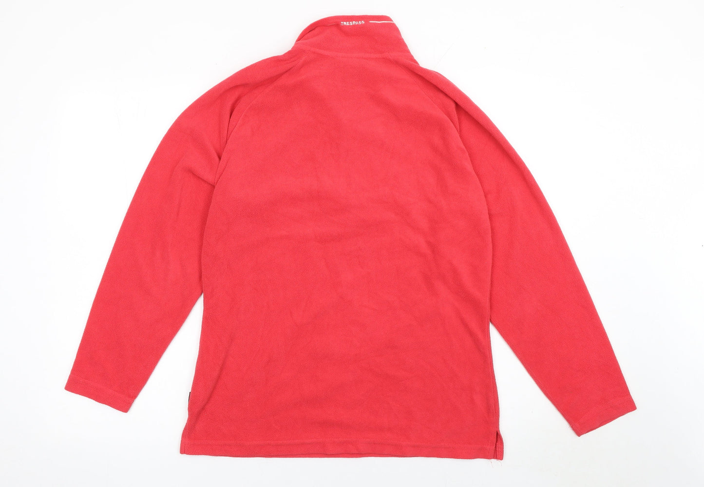 Womens UK L Regular Trespass Red Pullover Sweatshirt