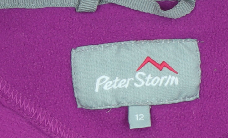 Womens UK 12 Regular Peter Storm Purple Pullover Sweatshirt