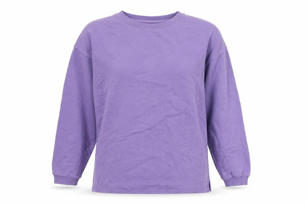 Weekday Womens Purple Pullover Sweatshirt Size S Cotton Blend