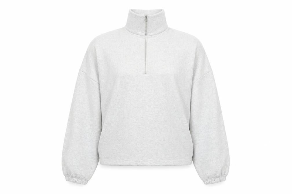 Primark Women’s Grey 1/2 Zip Relaxed Fit Sweatshirt XS UK 6/8