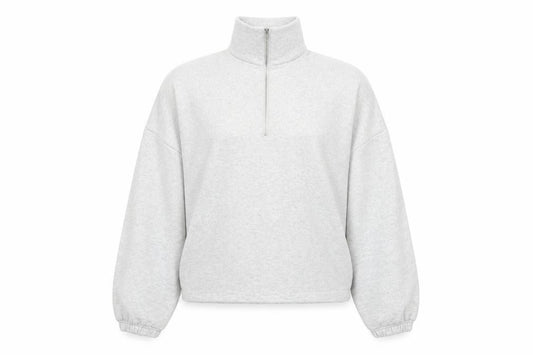 Primark Women’s Grey 1/2 Zip Relaxed Fit Sweatshirt XS UK 6/8