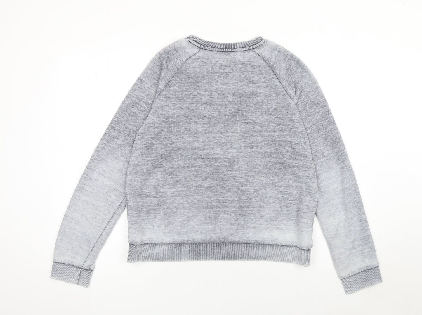 Animal Womens Grey Logo Sweatshirt Size 10 Classic Fit