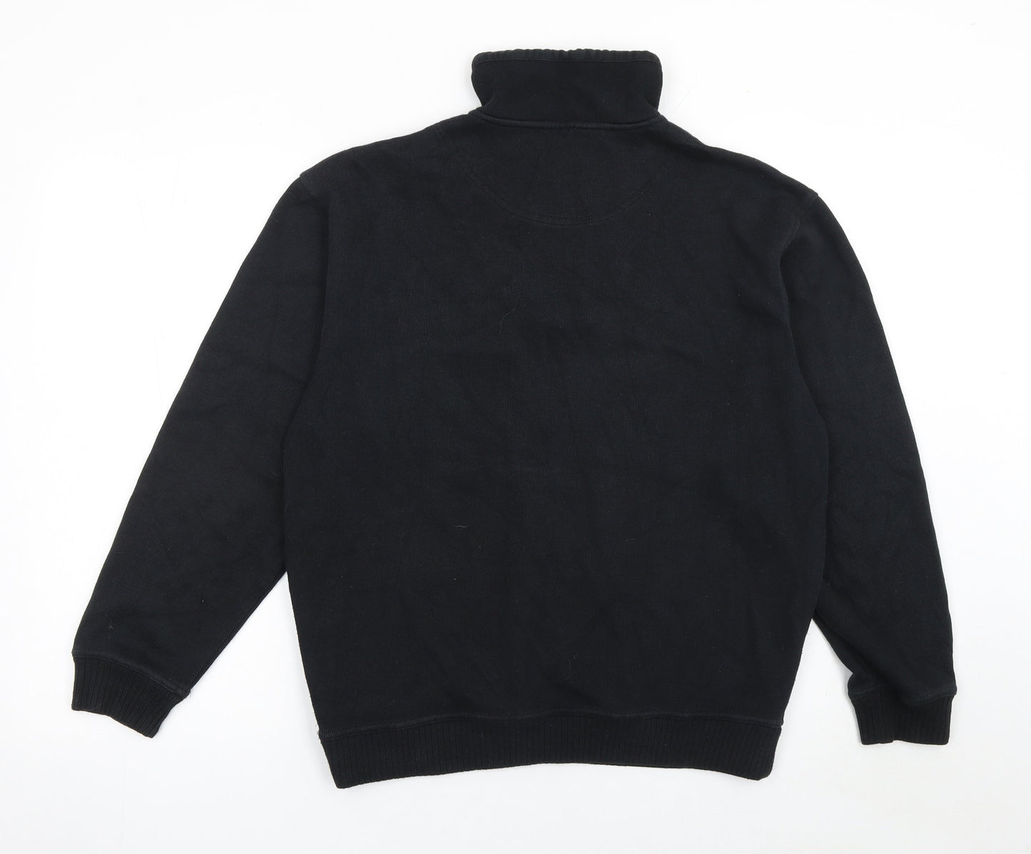 Pre End Men's Black Half Zip Fleece Sweatshirt M Regular Fit