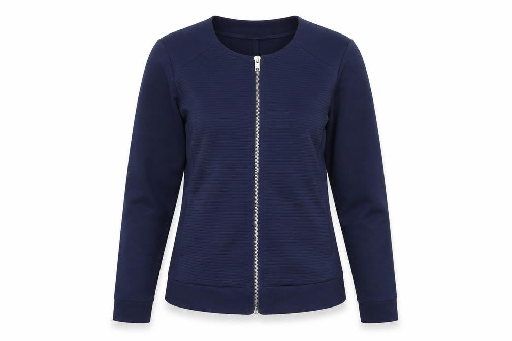 Top Secret Women Blue Size 8 Slim Fit Zip Jacket