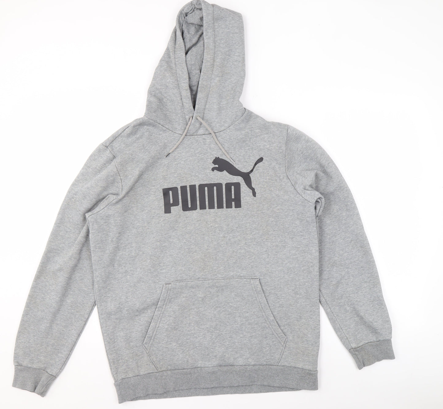 Mens UK M Regular PUMA Grey Pullover Hoodie