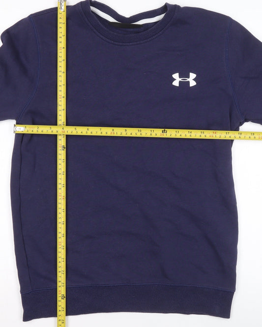 Womens UK S Slim Under armour Blue Pullover Sweatshirt
