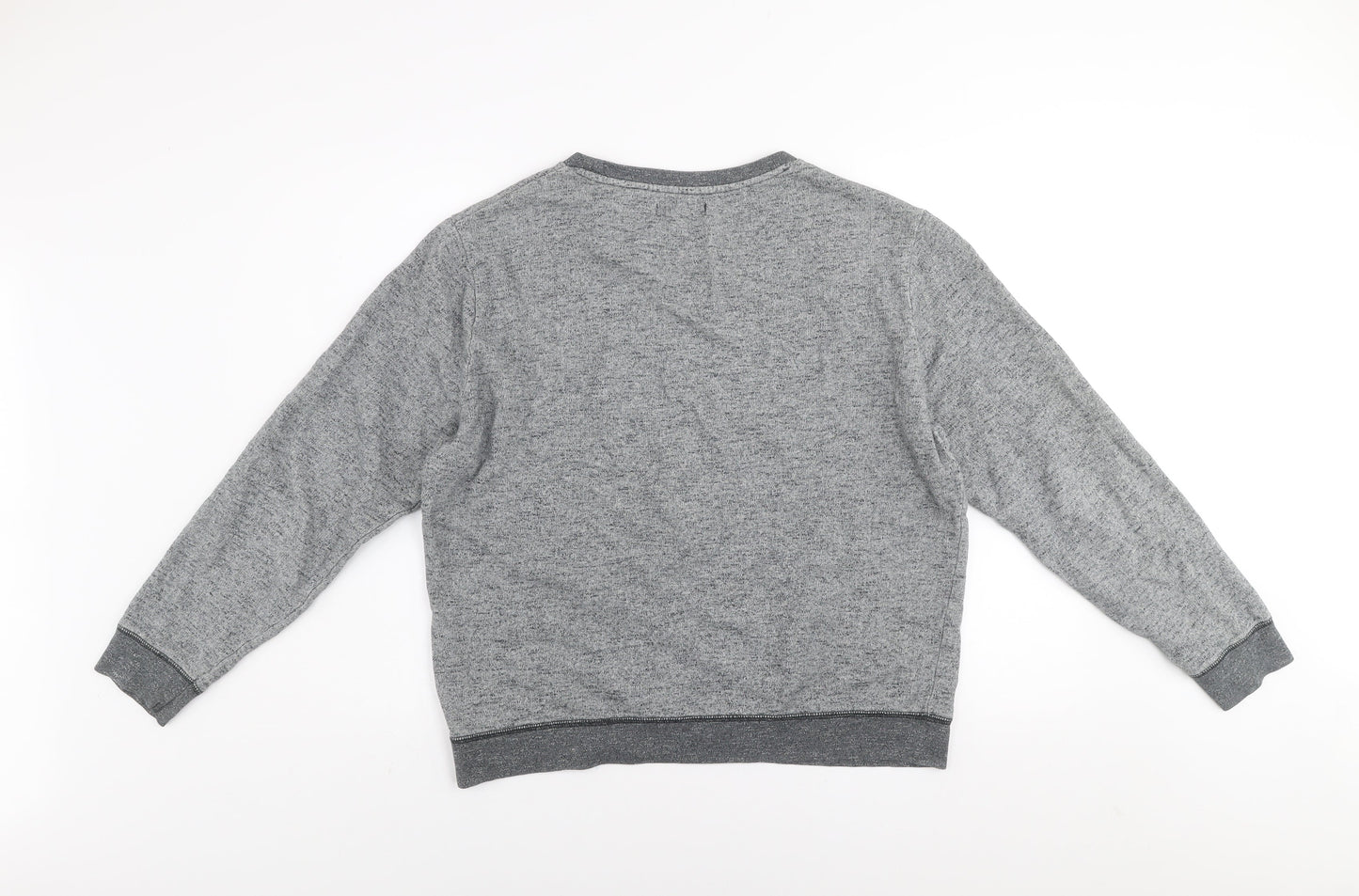 River Island Men’s Grey Cotton Crew Neck Sweatshirt M