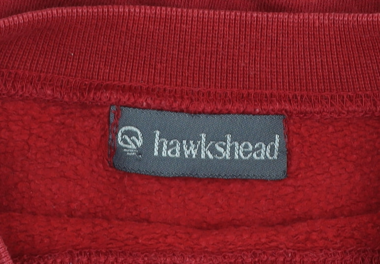 Mens UK L Regular Hawkshead Red Pullover Sweatshirt