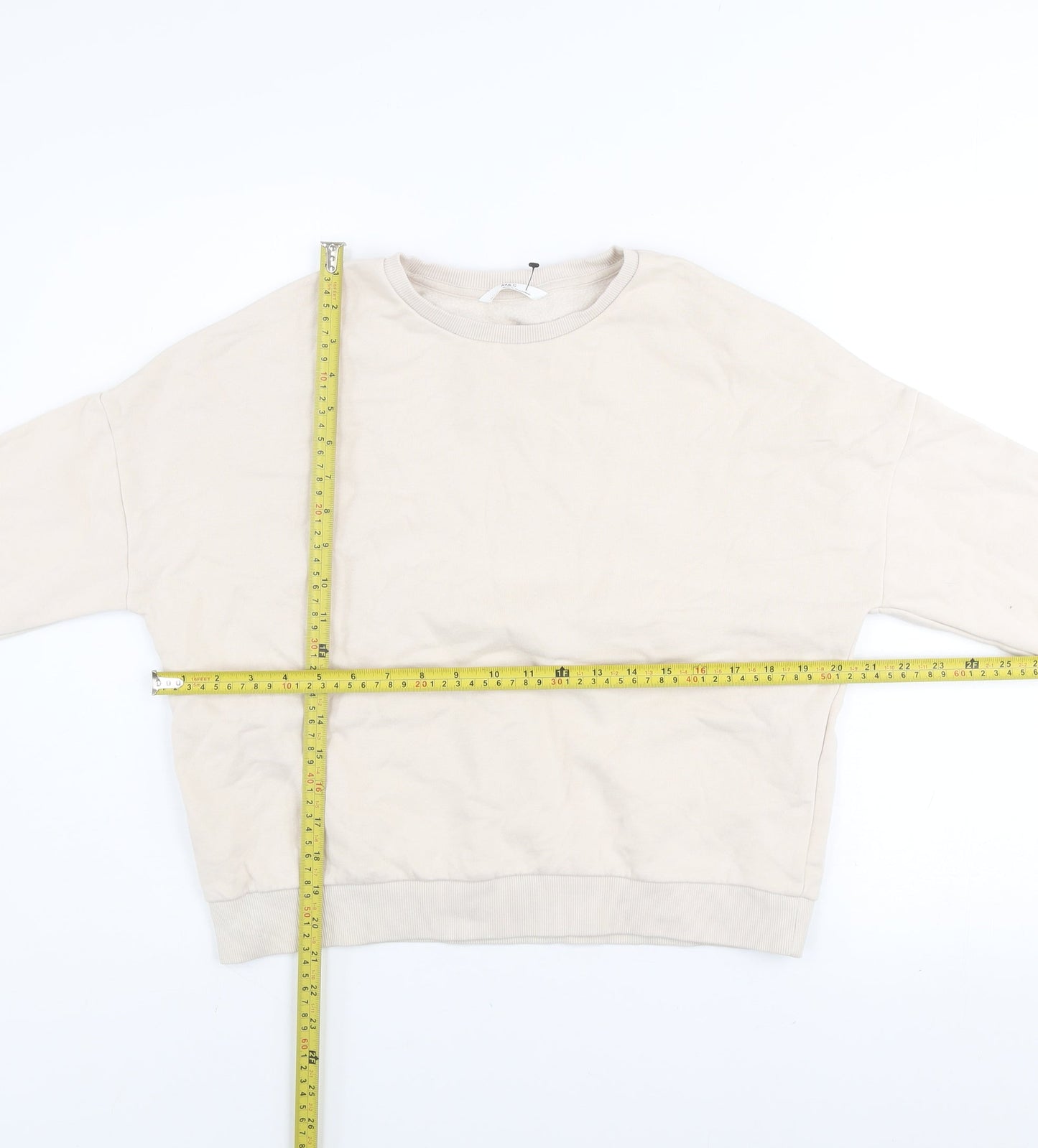 Marks and Spencer Girls Beige Animal Print Pullover Sweatshirt 13-14 Years