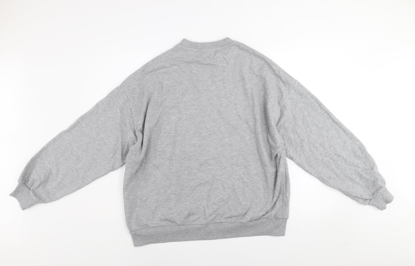 ASOS Design Women's Grey Newport Graphic Pullover Sweatshirt UK 8 Tall