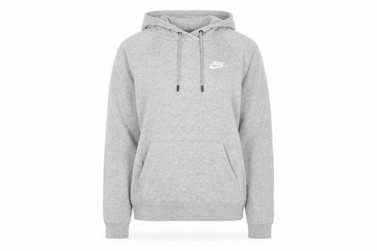 Womens UK XS Regular Nike Grey Pullover Hoodie