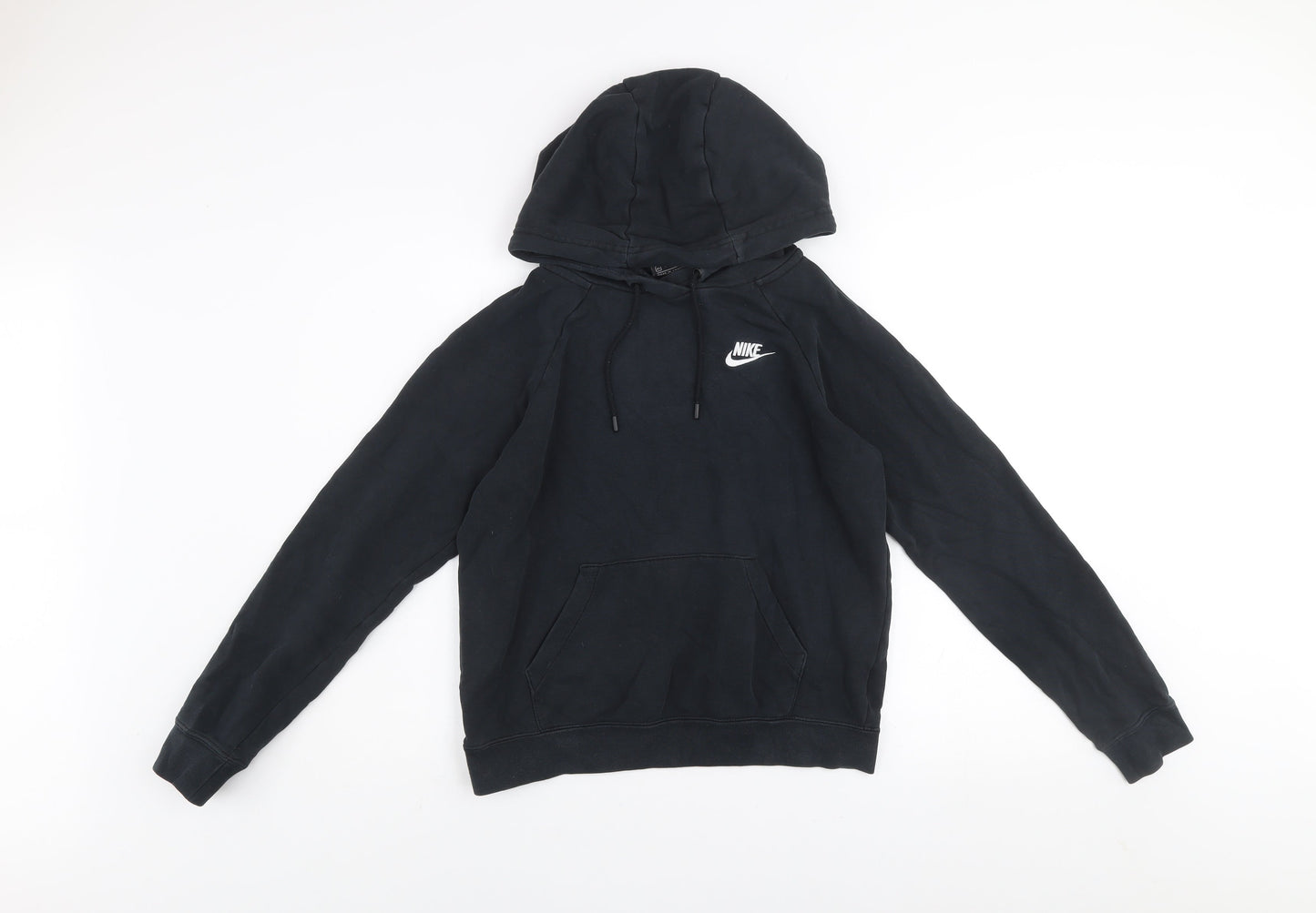 Nike Womens Black XS Pullover Hoodie Sweatshirt Cotton Blend