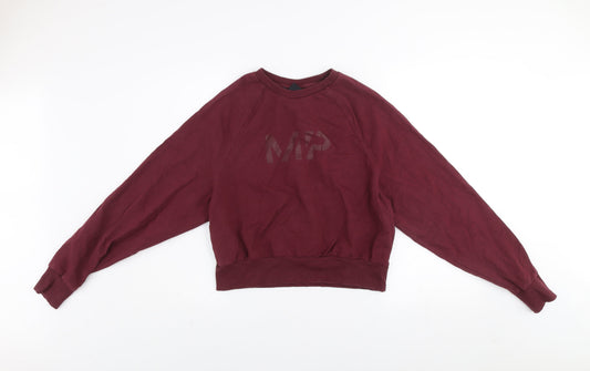 MP Womens Burgundy Crew Neck Pullover Sweatshirt Size M
