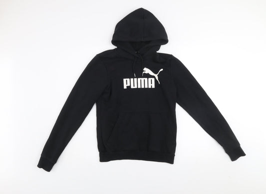 Womens UK 10 Regular PUMA Black Pullover Hoodie
