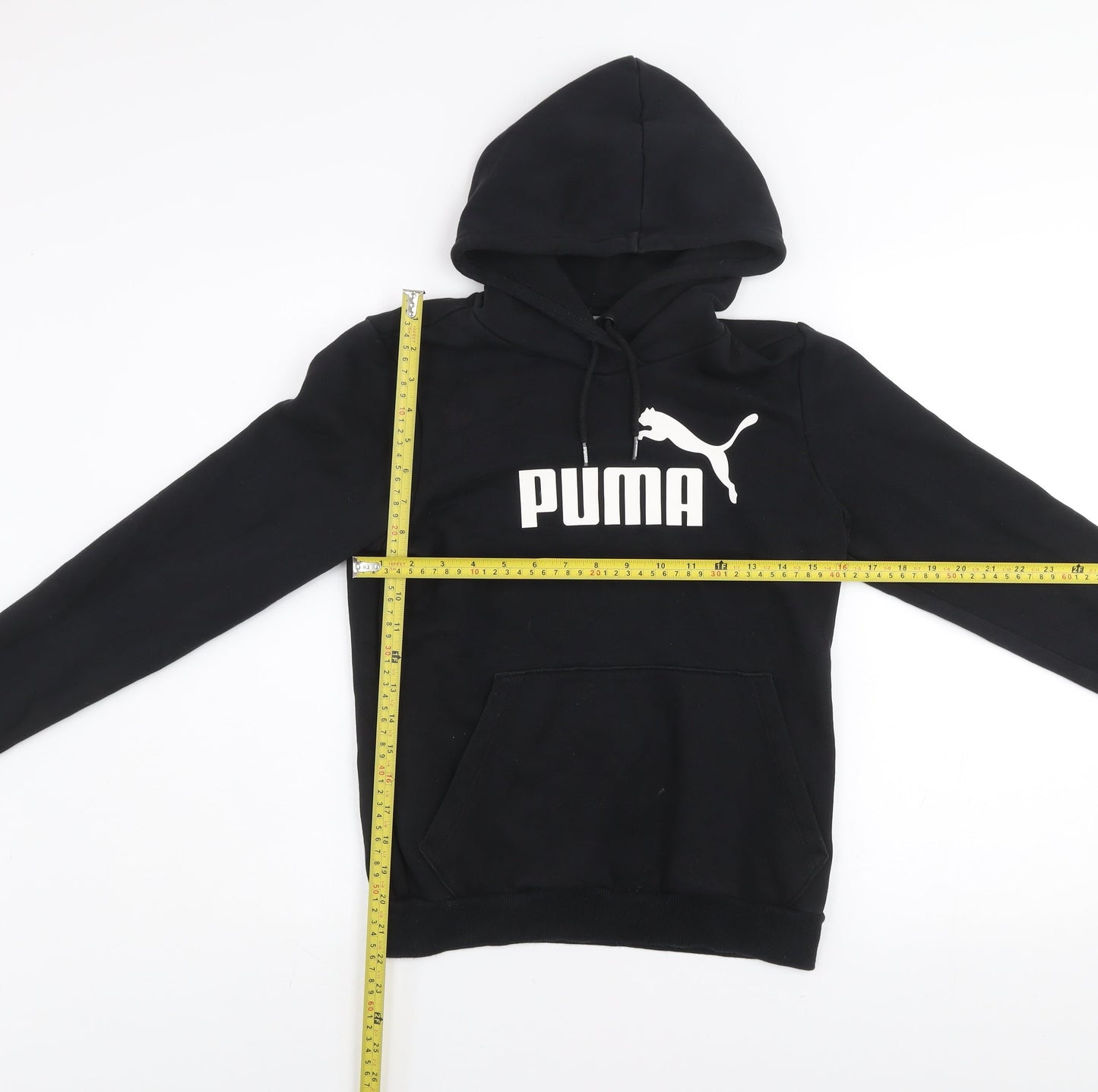 Womens UK 10 Regular PUMA Black Pullover Hoodie