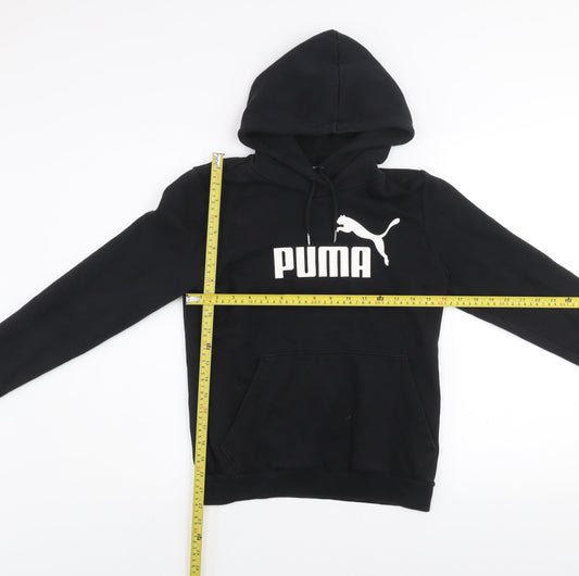 Womens UK 10 Regular PUMA Black Pullover Hoodie