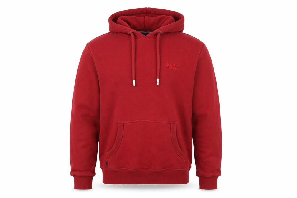 Mens UK S Regular Superdry Red Pullover Hoodie