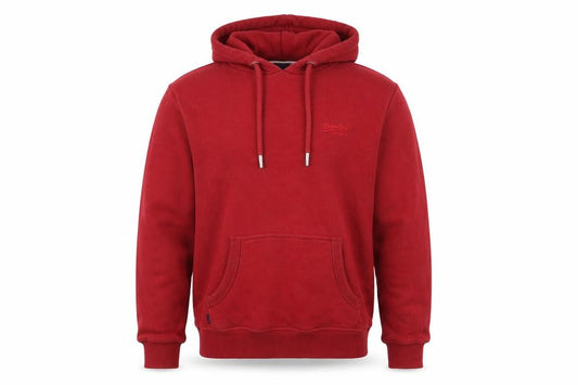 Mens UK S Regular Superdry Red Pullover Hoodie
