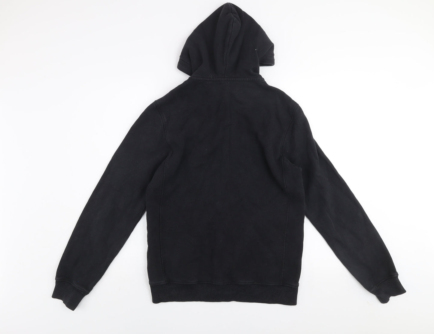 Next Men’s Black Small Zip Hoodie Jacket Cotton Blend