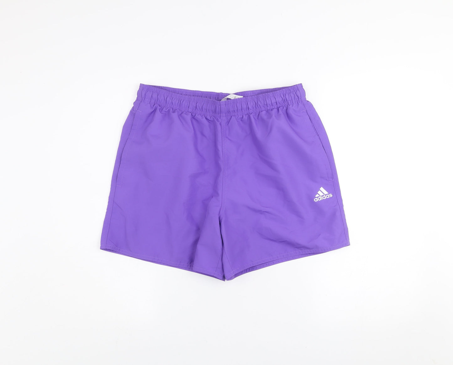 Adidas Mens Purple Activewear Shorts M Lightweight Quick Dry