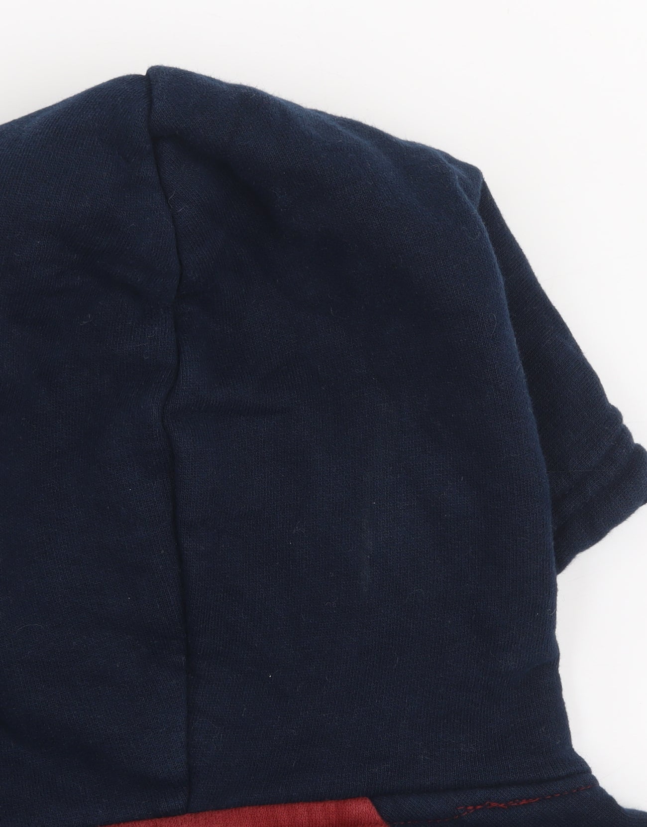 Marks and Spencer Men's Red & Navy Pullover Hoodie Small