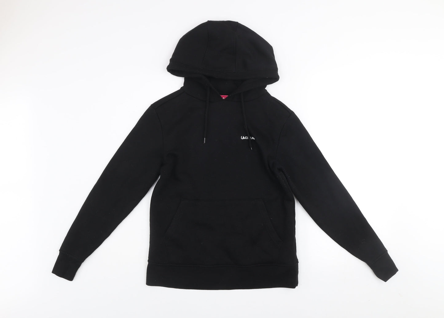 LA Gear Women’s Black Hoodie UK 6 Pullover Fleece Lined Casual Sweatshirt