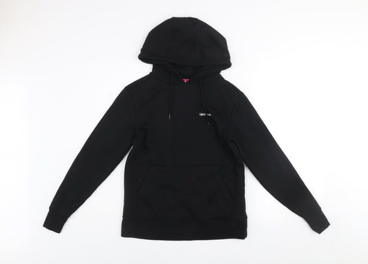 LA Gear Women’s Black Hoodie UK 6 Pullover Fleece Lined Casual Sweatshirt