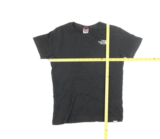 The North Face Boys Black XL Regular Fit Logo Cotton T-Shirt