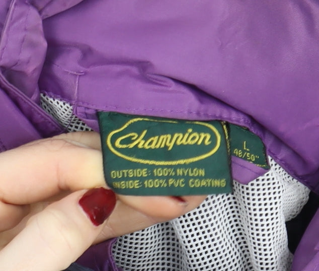 Champion Womens Multicoloured L 90s Windbreaker Jacket