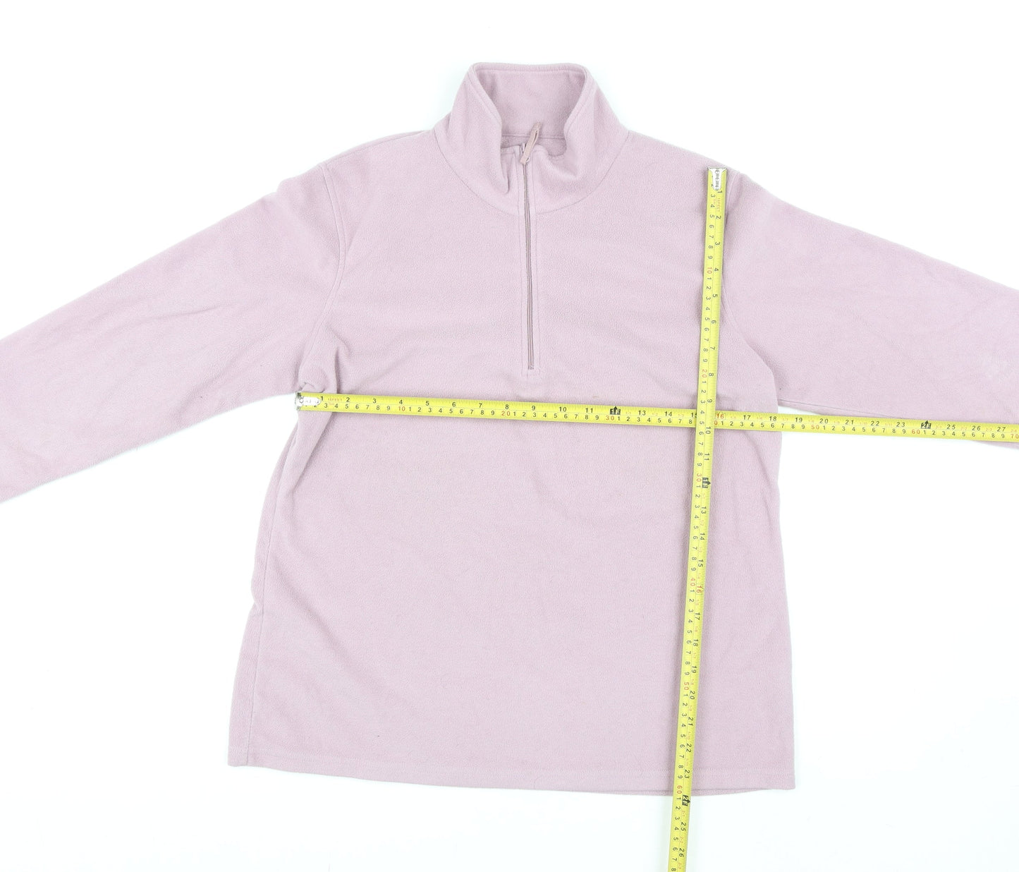 Mountain Warehouse Womens Pink Fleece Half Zip Jacket Size 14