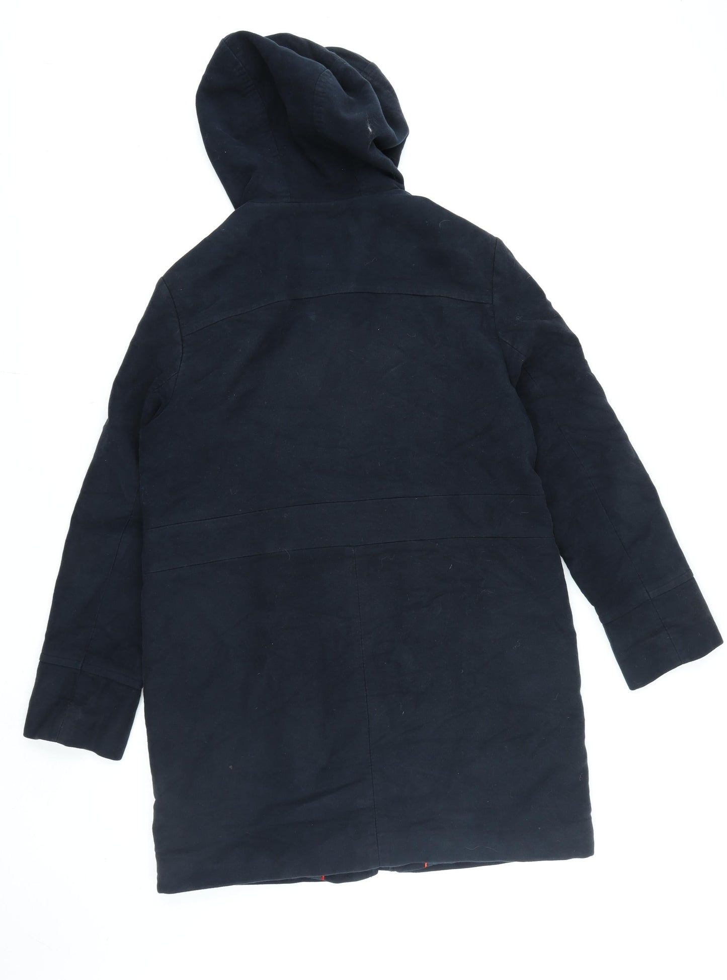 White Stuff Women's Blue Hooded Parka Coat Size 10