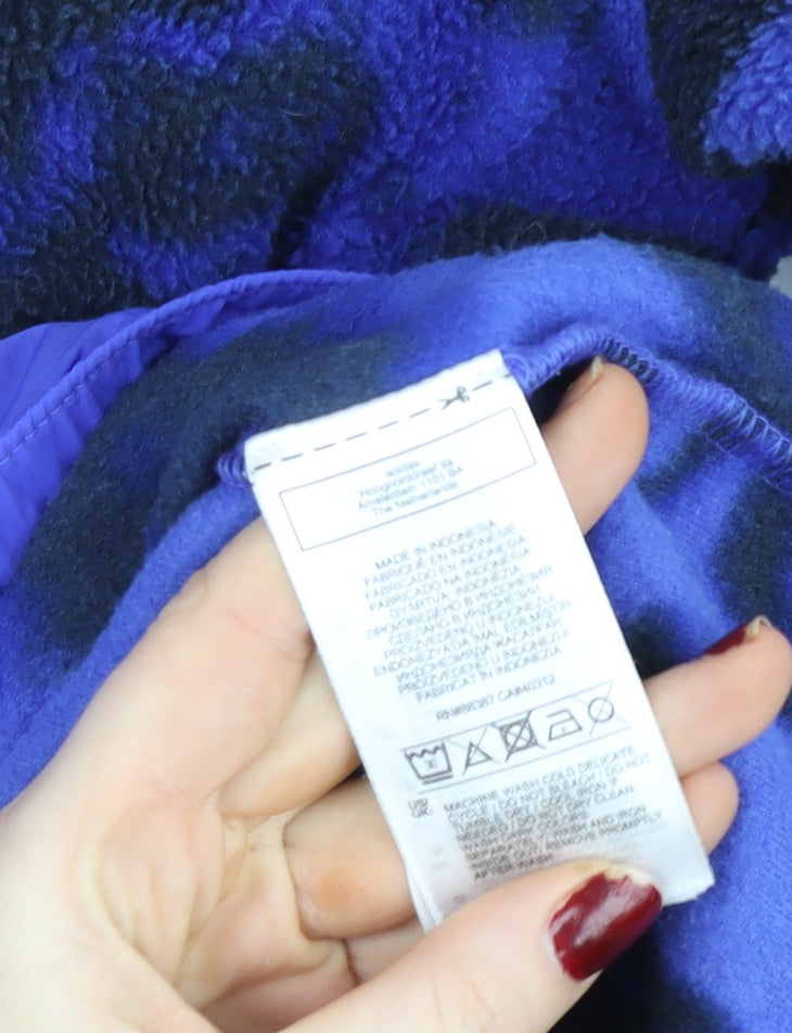 Adidas Men's Blue Fleece Pullover Hoodie Size M Outdoor Sportswear