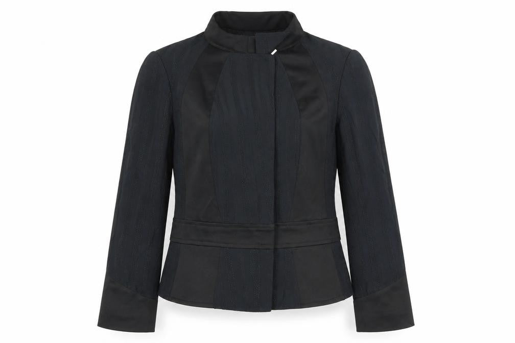 Infinitif Paris Women's Black Size 12 Slim Fit Short Jacket