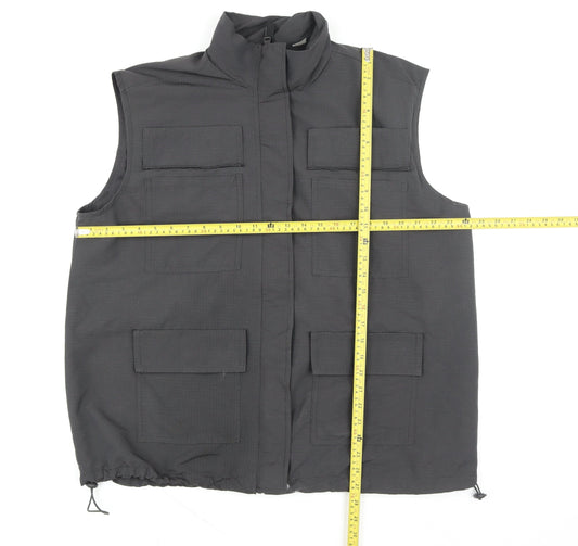 DIVIDED Men's Black Polyester Bodywarmer Waistcoat M Regular Fit