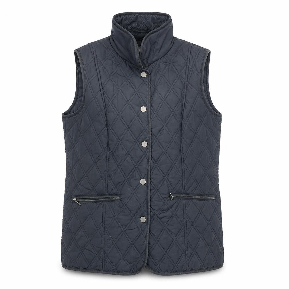 Classics Women's Black Quilted Waistcoat Size 10 Lightweight Gilet