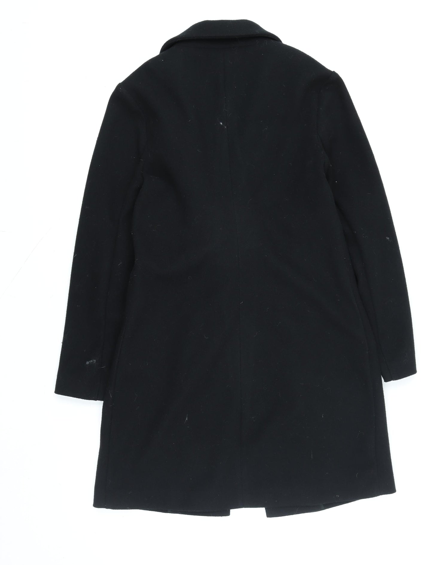 Marks and Spencer Women's Black Size 8 Classic Mid-Length Overcoat