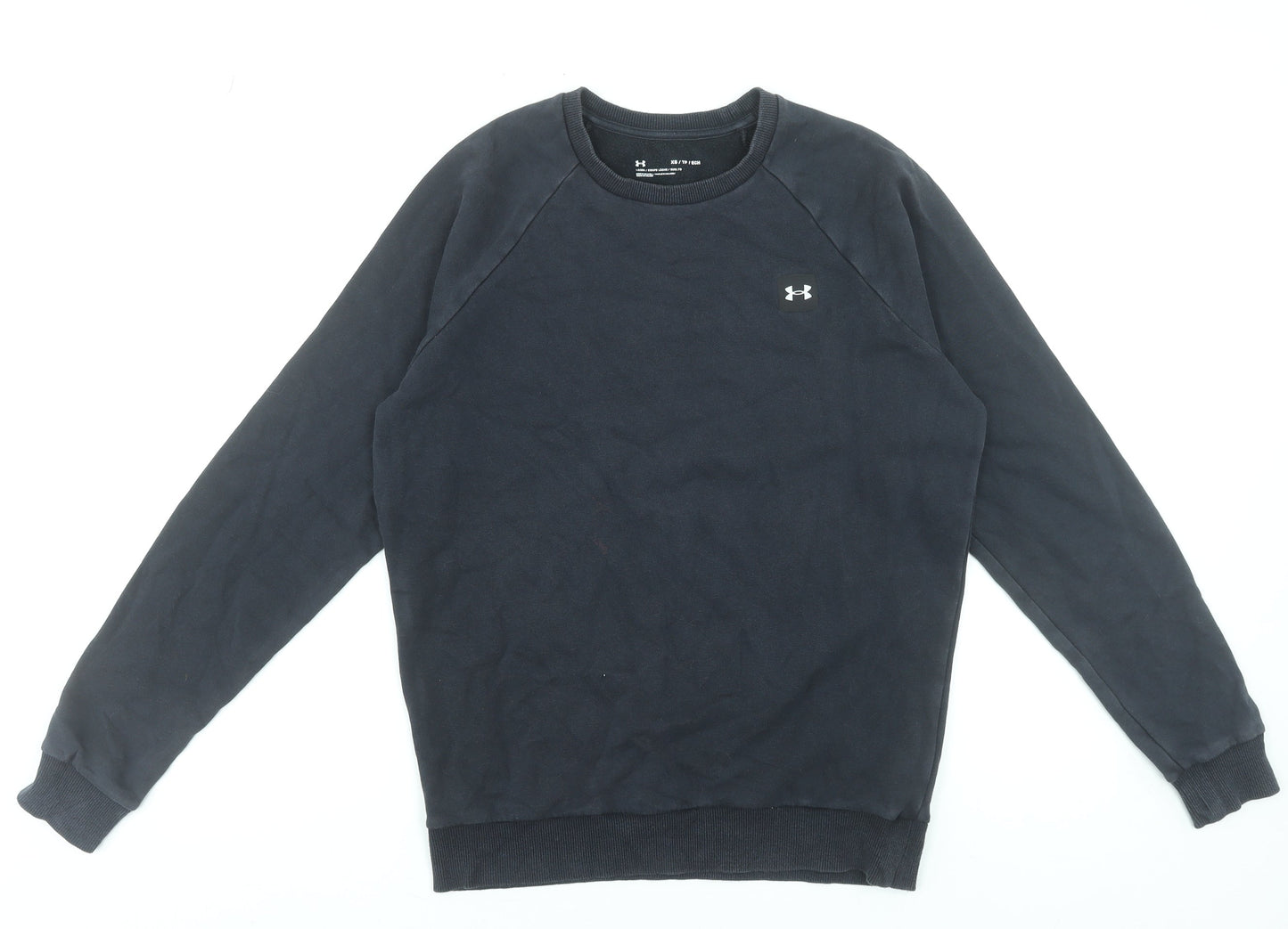 Mens UK XS Relaxed Under armour Black Pullover Sweatshirt